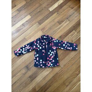 Columbia Girls Toddler Fleece Jacket Blue multicolor Dots Size 2T